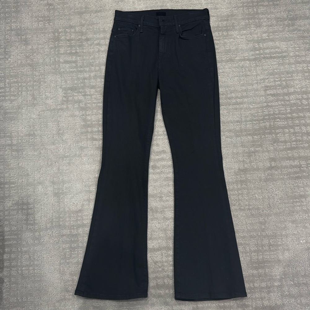 Mother The Weekender Black Flare Jean 28